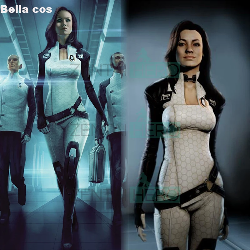 Mass Effect 3 Миранда Лоусон Косплей Костюм лайкра/Материал спандекс