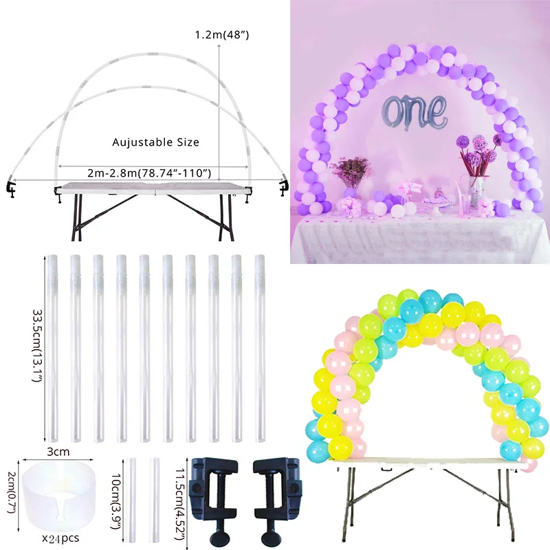 Joy-enlife 1 Набор 127 см База шариков и пластиковые столбы Арка с воздушными шарами Свадебные украшения день рождения, мероприятие, вечеринка - Цвет: 1set Balloon Arch