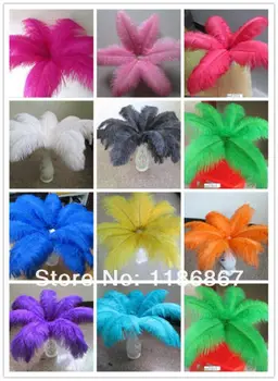 

P013 Wholesale 100pcs/lot 30-35CM "12-14"Ostrich plumage Ostrich drab feather ostrich feathers for wedding decoration#11 color