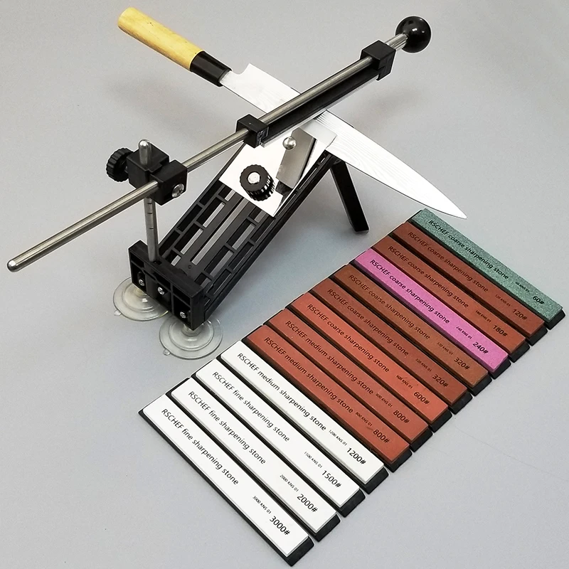 Кухонный нож фиксированный угол точилка профессиональный с Мульти Высокое качество камни точильный камень шлифовальный камень