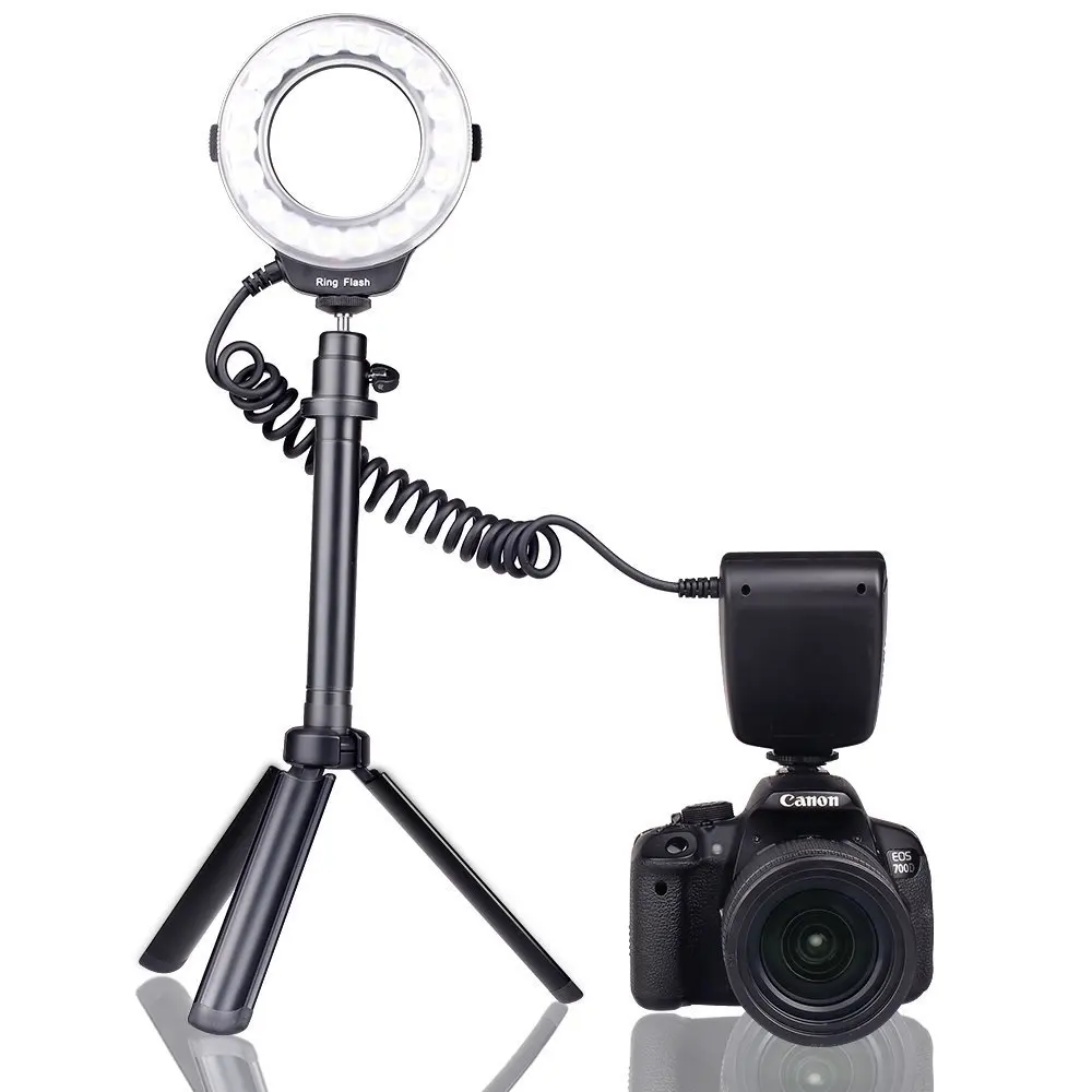 Capsaver 18 шт. SMD СВЕТОДИОДНЫЙ макро-кольцевой светильник для вспышки для Pentax Canon Nikon sony Olympus Panasonic Speedlite ЖК-дисплей CRI 90 RF-600D