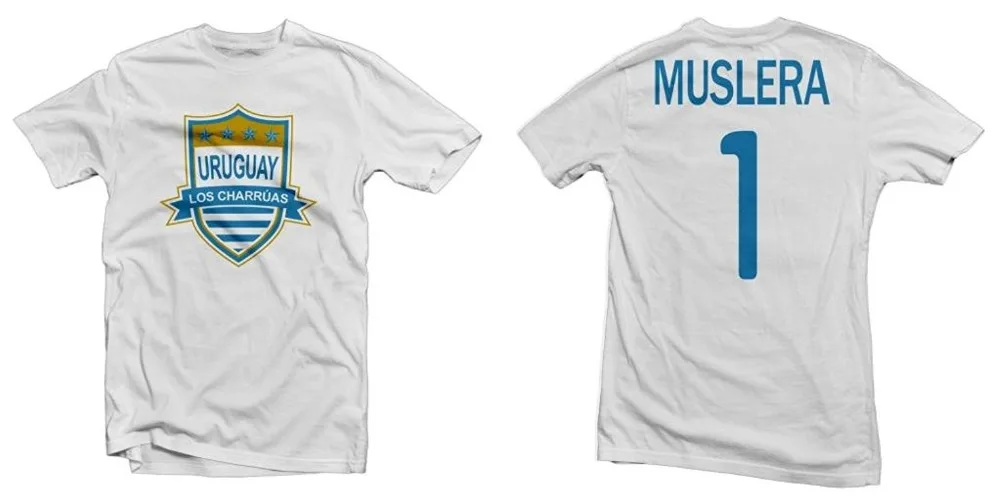 

2019 New Fashion Brand T Shirt Fashion Uruguay Los Charles Hero Tee Muslera Footballer Men T Shirt