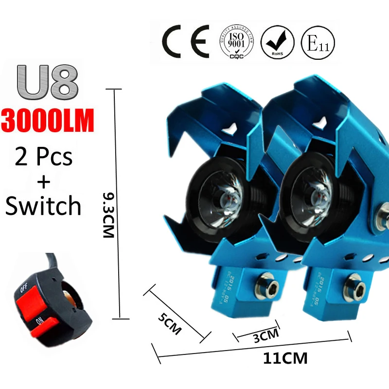 blue 2 pcs with switch