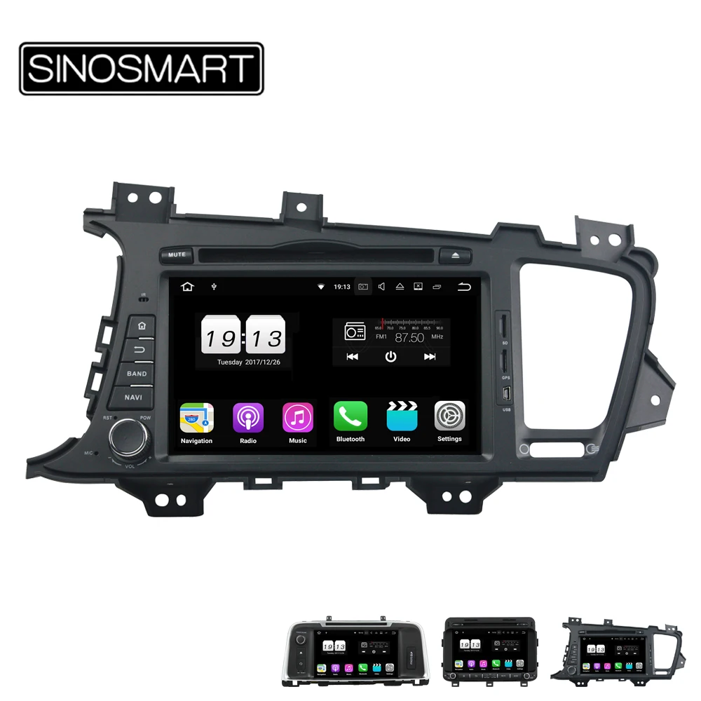 

SINOSMART Android 9.0 4G RAM 8 core CPU Car DVD GPS Player for Kia K5 Optima 2011-2015 Canbus Optional
