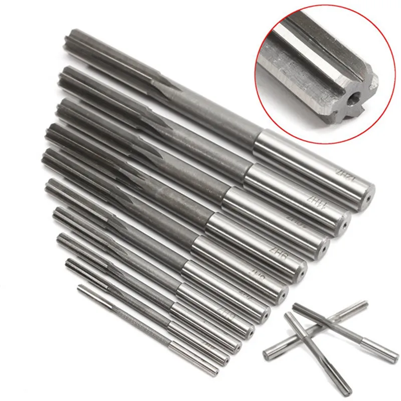 CoCocina 4pcs 6mm 8mm 10mm 12mm HSS Straight Shank Cobalt Milling Chucking Reamer CoCocina 4pcs 6mm 8mm 10mm 12mm HSS Straight Shank Cobalt Milling Chucking Reamer