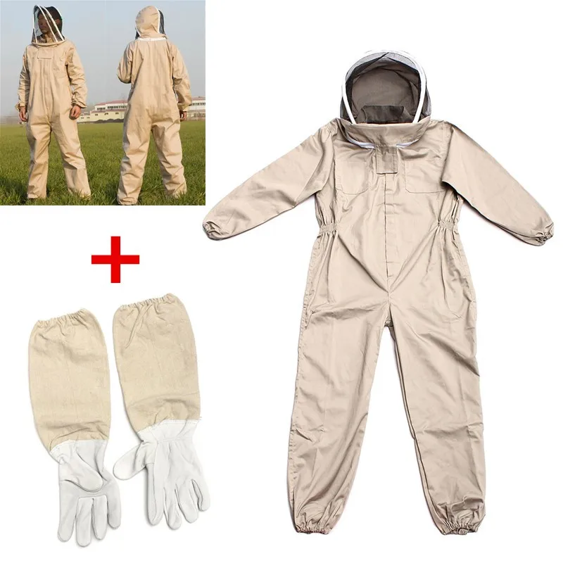 imágenes para NUEVO Unisex Detalles acerca de Algodón Traje Smock + Apicultura Apicultor Ropa de Protección Guantes de piel de Cabra Gris + Blanco Con Seguridad S M L imágenes para NUEVO Unisex Detalles acerca de Algodón Traje Smock + Apicultura Apicultor Ropa de Protección Guantes de piel de Cabra Gris + Blanco Con Seguridad S M L