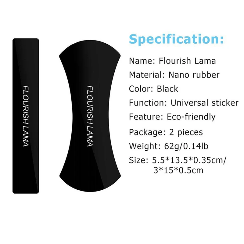 FLOURISH LAMA Fantasy Nano Rubber Pad Universal Sticker No Trace Multi-Function Mobile Phone Holder Car Kits Car Bracket Pods