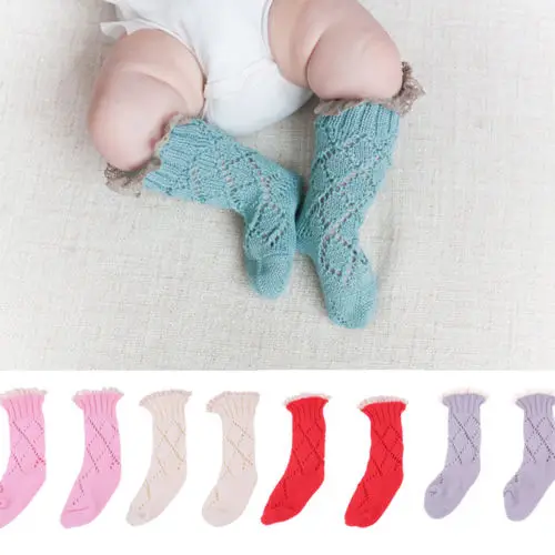New Baby Sock Anti Slip Newborn Knee High Socks Kid Boy Girl Sock