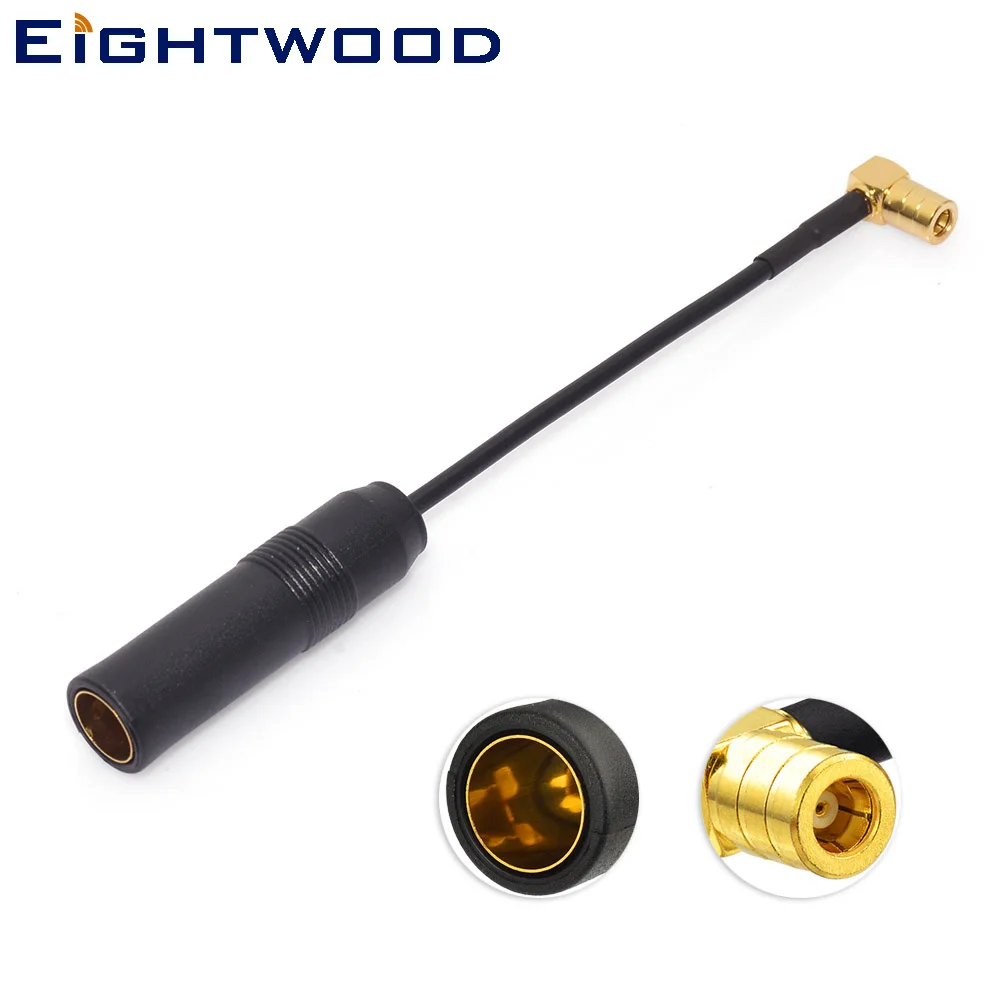 Ightwood Conversion Dab + Digital Radio Antenna Din Femmina A Smb Maschio Adattatore Cavo Coassiale Rg174 Per Alpine Car Stereo