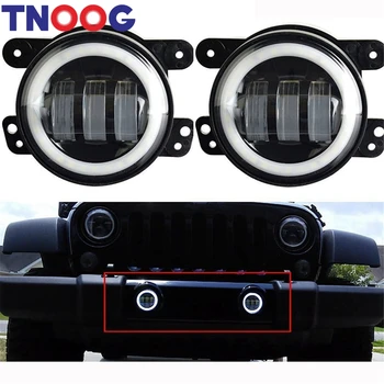 

2pcs 4 inch 30W LED Round Fog Light Projector Driving Lamp DRL Fits for 2007-2015 Jeep Wrangler JK CJ TJ