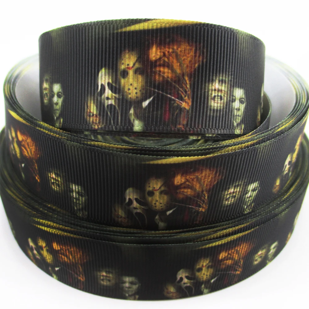 

(5yds per roll) 1"(25MM) Movie high quality printed polyester ribbon 5 yards,DIY handmade materials,wedding gift wrap,5Y50174