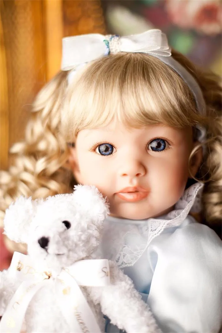100% ручная работа силиконовая кукла Reborn 61 см модная девочка настоящая bebe reborn Boneca