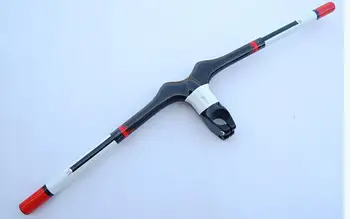 

2015 new FCFB FW white red MTB HANDLEBAR Full carbon mountain bike bicycle MTB rise flat handlebar with stem xxx handlebar