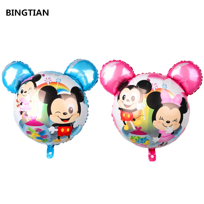 

BINGTIAN New Mickey Head Minnie Head Cake Balloon Party Supplies Balloons Birthday Decoration Children's Toy Balloons