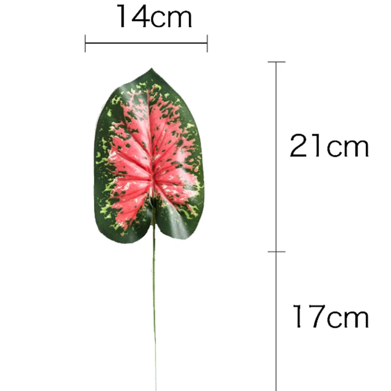 1 шт. искусственные пальмовые листья монстеры в форме листьев зеленые растения Свадебные украшения DIY дешевые цветы композиция растительный лист