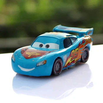 

Pixar Cars 2 Blue Limited Edition NO.95 Lightning McQueen 1:55 Scale Diecast Metal Alloy Modle Cute Toys For Children Gifts