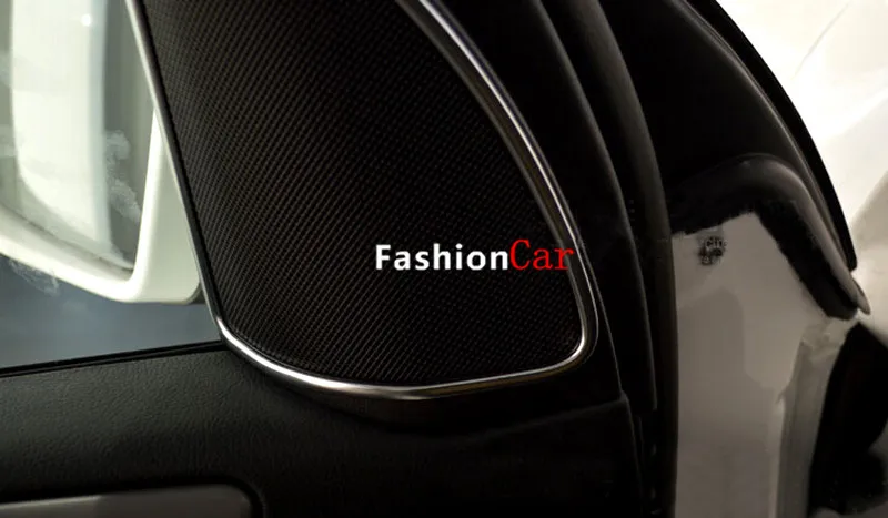 

For Mercedes-Benz 2015 2016 GLE W166 Interior Car Door Stereo Speaker Cover Trim 2pcs car styling