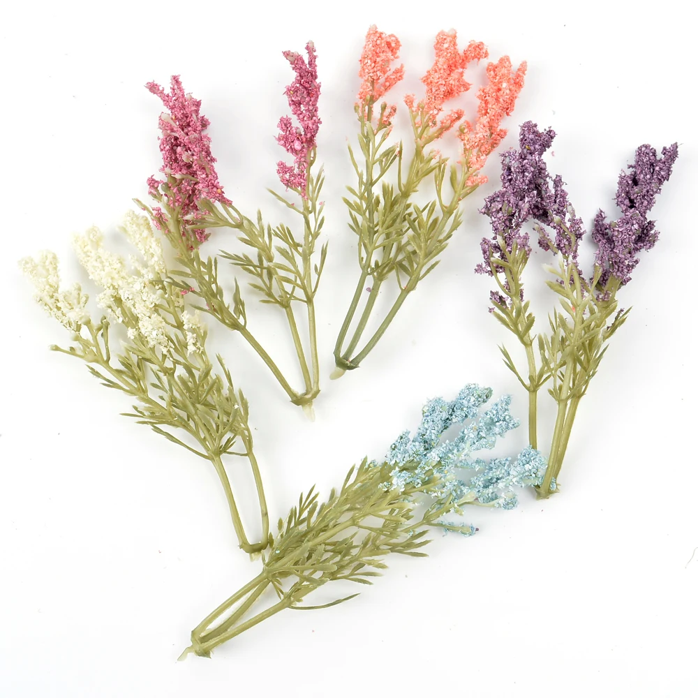 5pcs hand-painted vanilla ear artificial dried flower For home plant wall decoration bouquet accessories handmade diy scrapbook