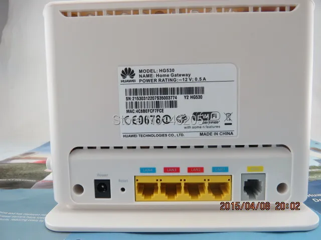 Huawei HG530 ADSL + WiFi беспроводной маршрутизатор Vivacom NET русские Горячие продукты|huawei