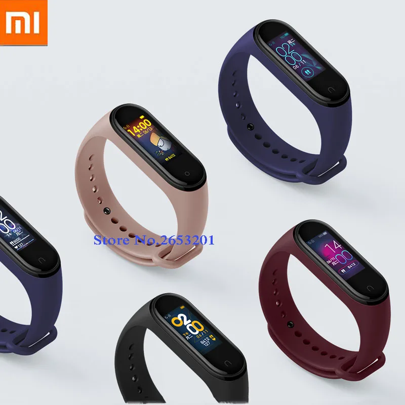 

Xiaomi Mi Band 4 Original 2019 Newest Music Bracelet Heart Rate Fitness 135mAh Color Screen Bluetooth 5.0 Smart Miband 4