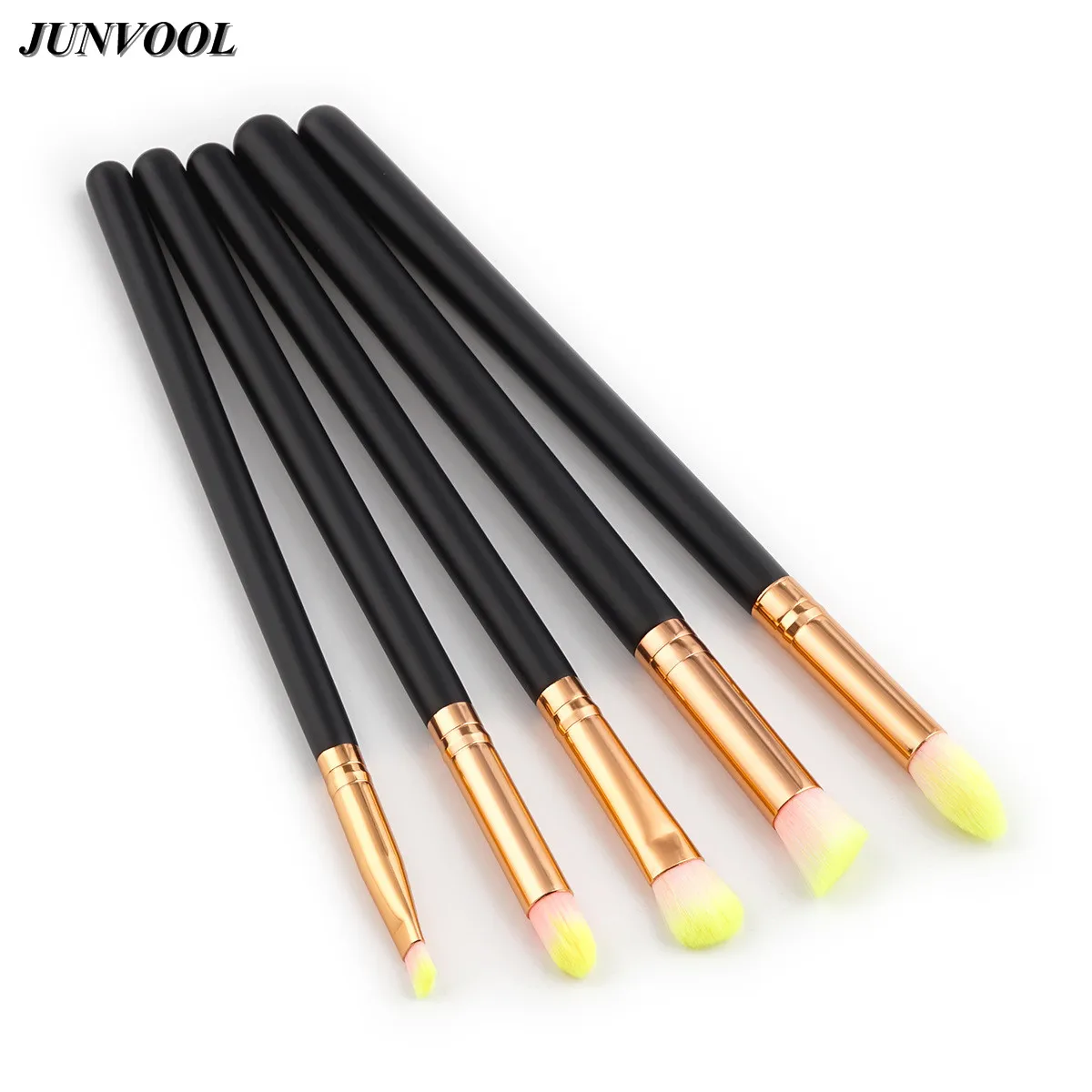 5 шт. кисти для макияжа глаз черного и золотого цвета|brushes tools set|brush eye shadowset kit |