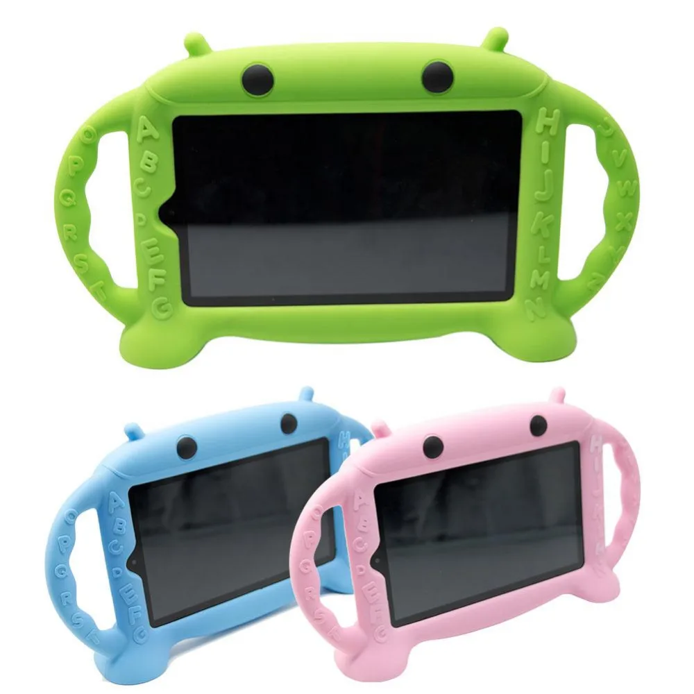 

Cewaal New Children Kid 7 Inch Tablet Protective Cover Shockproof Anti-Drop Thick Silicone Soft For Kindle