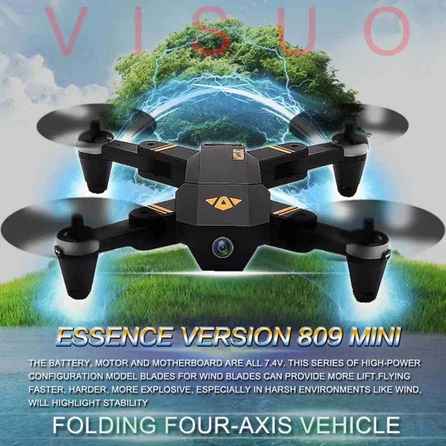 

VISUO XS809 DRON FPV Altitude Hold Foldable W/720P Wide Angle Camera RC Quadcopter Drone toys for children drone with camera