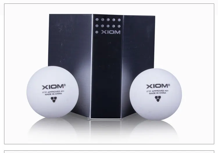 

ORIGINAL High Quality XIOM 3 Star 40+ POLY Seamless Ball Table Tennis ball / ping pong ball 2boxes/lot 12pcs Free Shipping