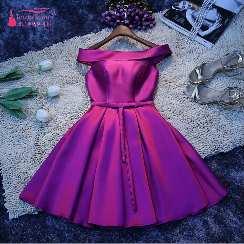Платье для выпускного вечера A Line Sweety Выпускные платья 2017 Reap фото фуксия vestido formatura
