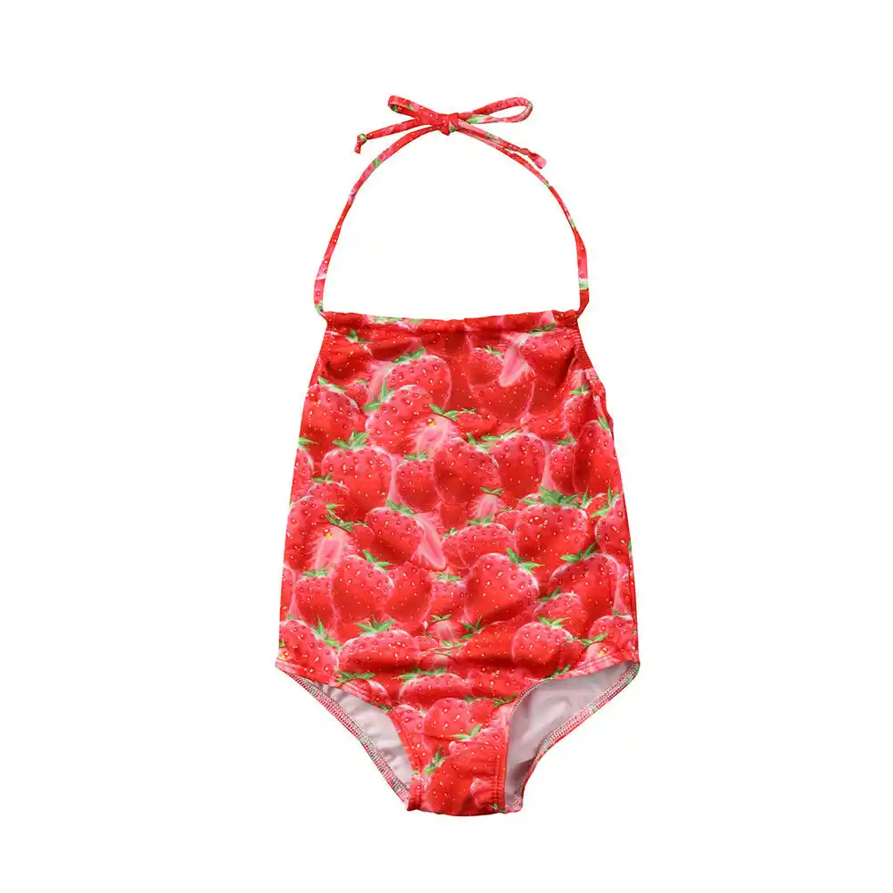 strawberry bathing suit baby