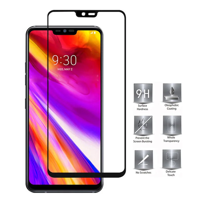 Закаленное стекло для LG K10 2017 Защита экрана G6 G7 thinq полный Чехол телефона пленка V40