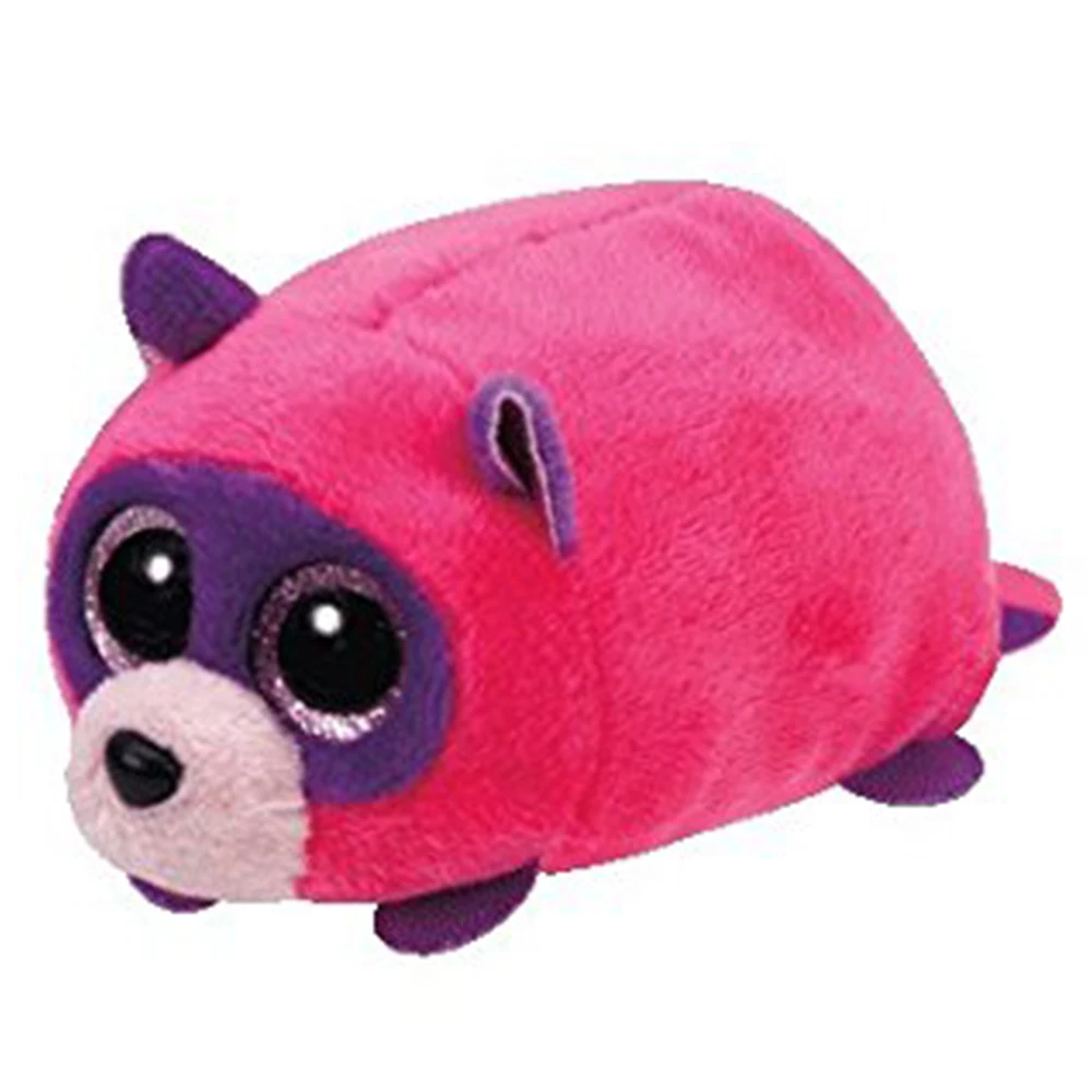 Pyoopeo Ty Teeny Tys 4" 10cm Rugger the Raccoon Plush Soft Stackable
