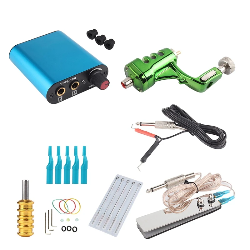 

Motor Tattoo Rotary Machine Professional Body Art Tattoo Shader Equipment For Body Art Tattoo Green Us Plug