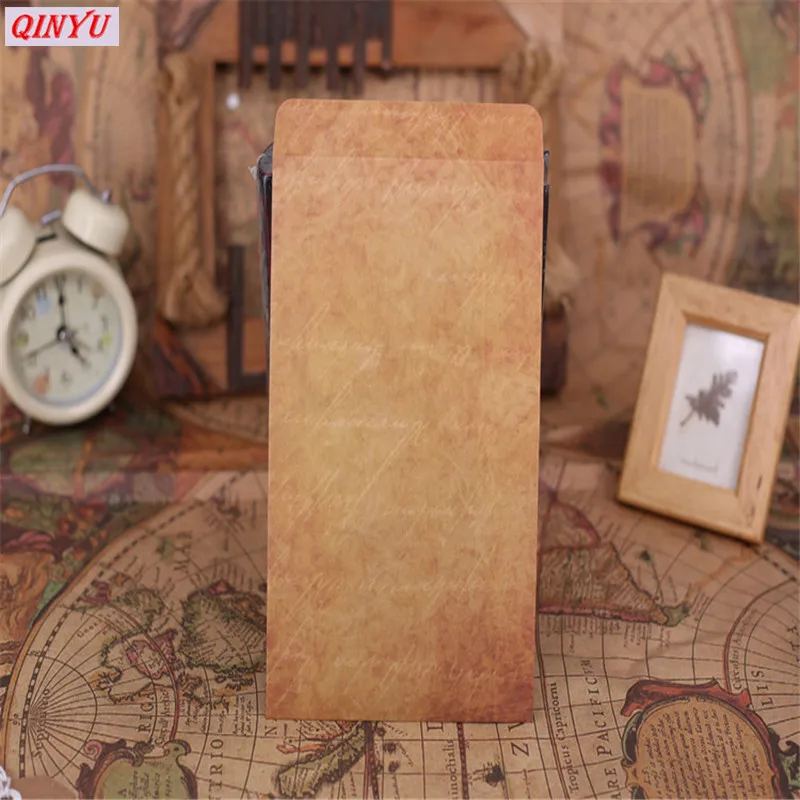 12x20cm 5Pcs Old Style Vintage Paper Envelope Brown Kraft Packaging For Greeting Card Postcard Card Small Gift Invitation6zMM231 (6)