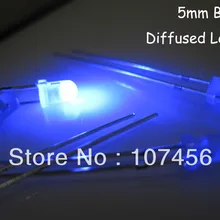 1000 шт 5 мм синий ультра яркий рассеянный синий светодиодный светильник 5 мм светоизлучающий диод
