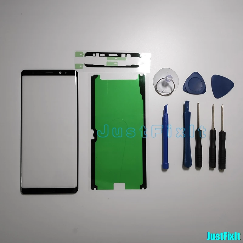 

Front Screen LCD Glass For Samsung Galaxy Note 8 N950 Lens Outer Glass Replacement 6.3" Top Lens Panel+Adhesive+Tools