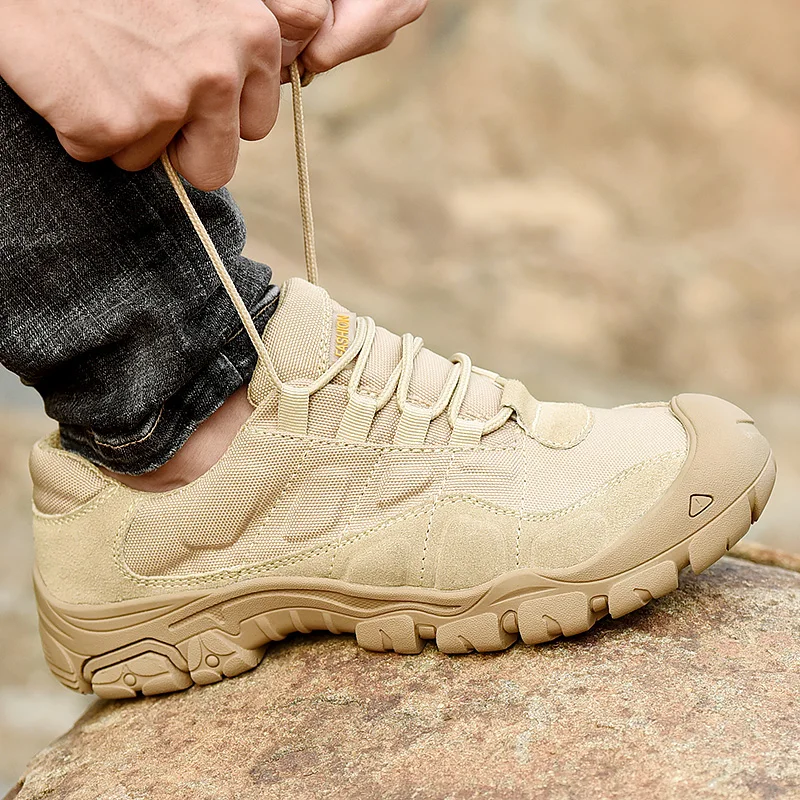 Новые уличные мужские треккинговые ботинки водонепроницаемые дышащие тактические армейские ботинки тренировочные кроссовки для пустыни противоскользящие треккинговые ботинки