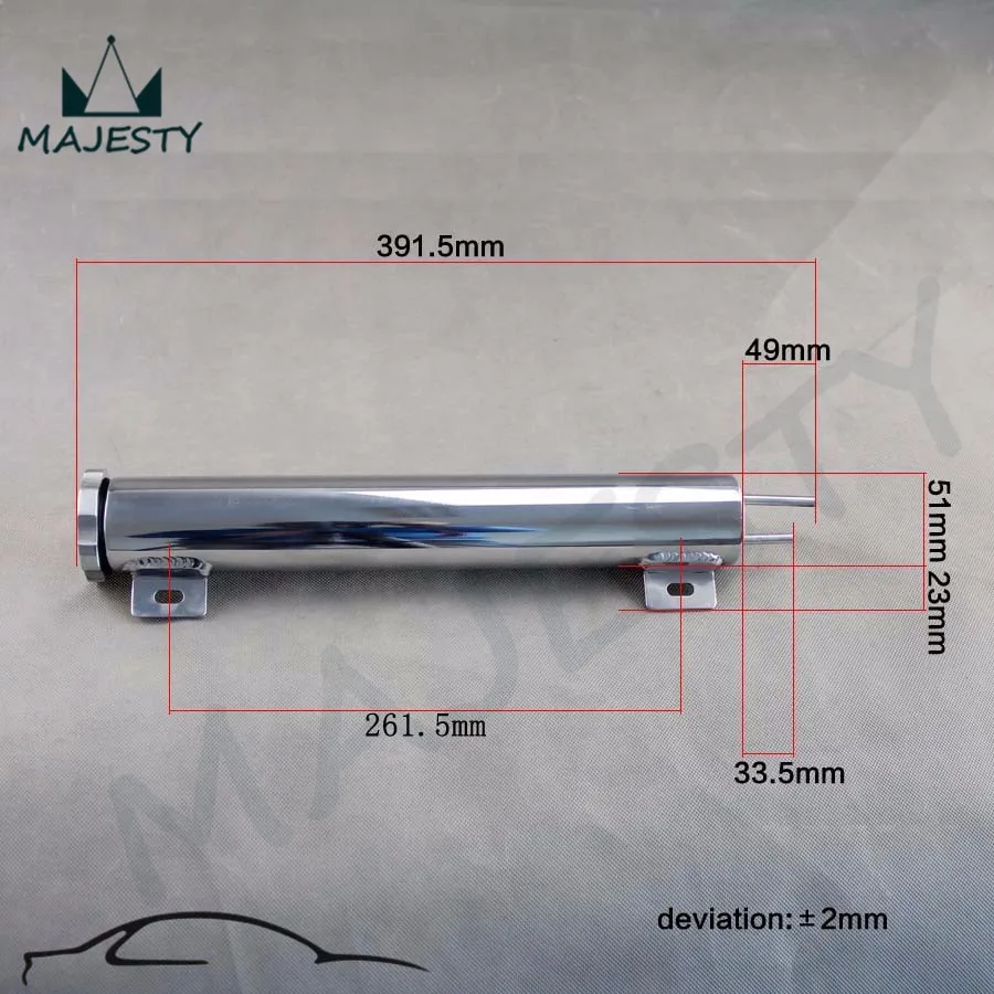 " x 13" 2x13 алюминиевый перелив радиатора резервуар Catch Can УНИВЕРСАЛЬНЫЙ РЕЗЕРВУАР