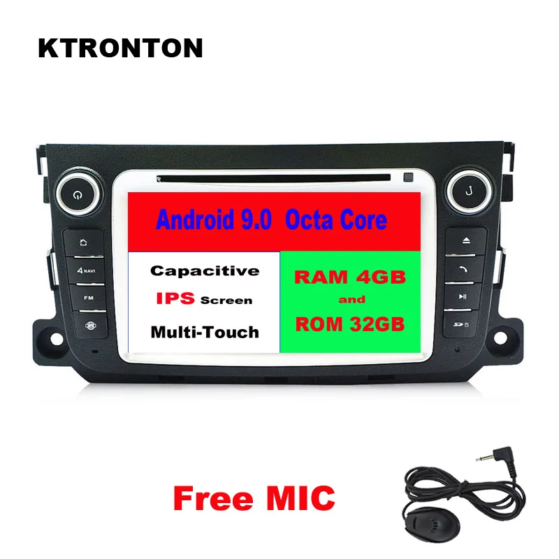 4GB RAM 8 Octa-core Android 9.0 Car DVD Player for Mercedes Benz SMART FORTWO 2011-2014 Radio GPS Navigation Wifi DVR DAB+ 4G 4GB RAM 8 Octa-core Android 9.0 Car DVD Player for Mercedes Benz SMART FORTWO 2011-2014 Radio GPS Navigation Wifi DVR DAB+ 4G