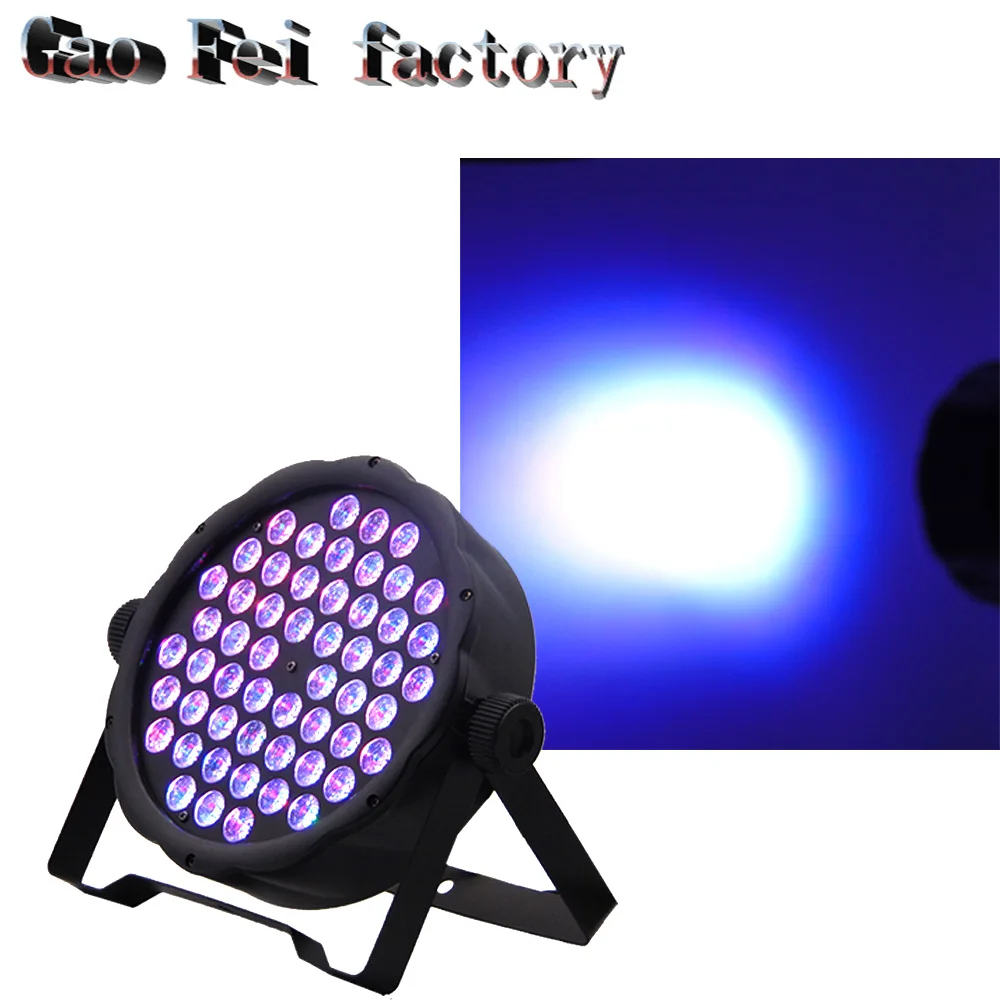 

10pcs/lot 54x3W 3 IN 1 Tricolor Flat Led Par Light Power DMX DJ Equipment