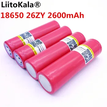 

4PCS New Original Liitokala for Sanyo UR-18650ZY 18650 2600mAh lithium battery continuous discharge 20A 18650 batteries+Free sho
