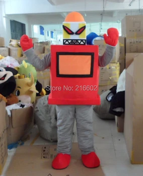 

Robot Red Robot Mascot Costume Adult Character Costume Cosplay Mascot Costume Free Shipping