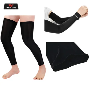 

WOSAWE Motorcycle Protective Knee pads Arm Sleeves Breathable Bandage Knee Brace Fast Dry UV Protection Elbow Support Protector