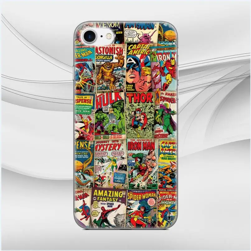 Print Bumper Comics Marvel Super Hero Cover Soft TPU Phone Case For Google Pixel 2 3 4 3A XL 2XL 3XL Lite 4XL Rubber Fundas - Цвет: Style 9