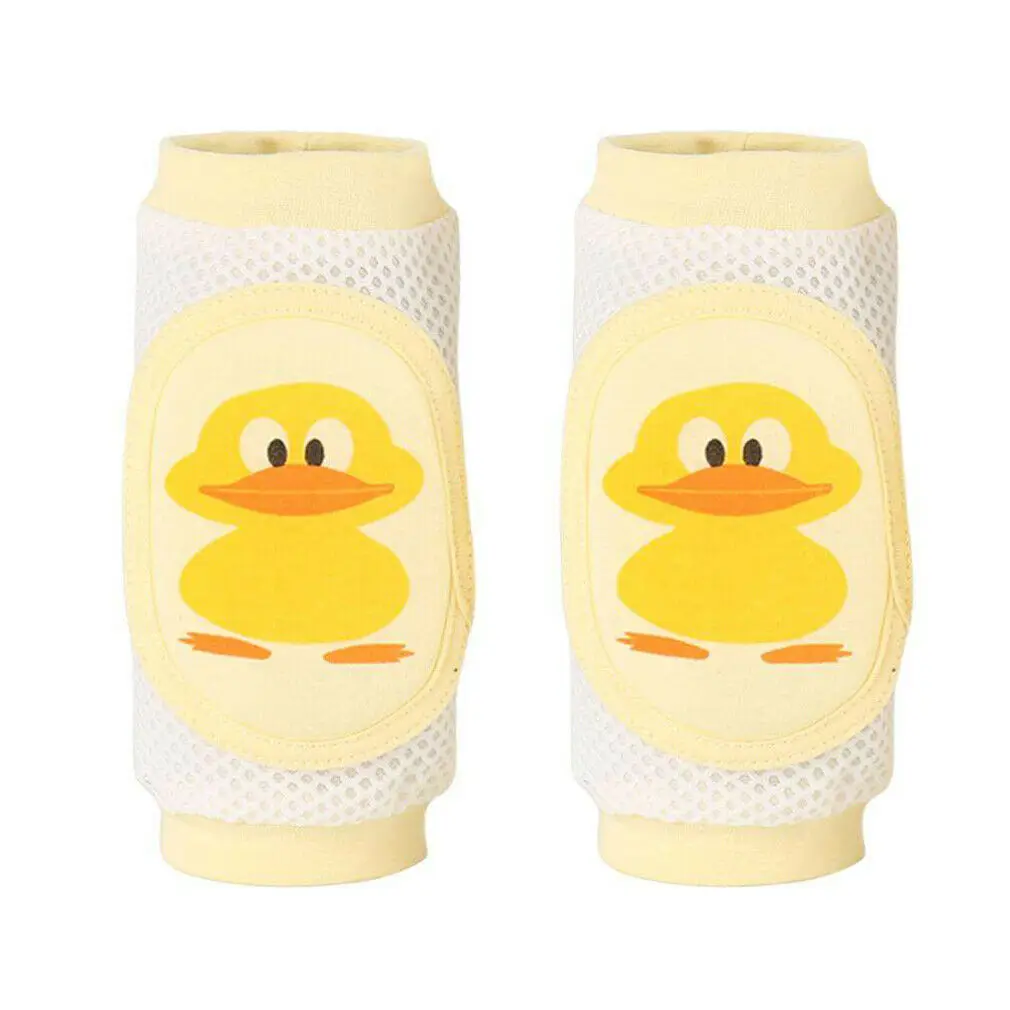 Cartoon Baby Knee Pads Anti Slip Mesh Cushion Crawling Protector Cotton Kids Kneecaps Children For Grils Boys Leg Warmers 0-3Y - Цвет: duck