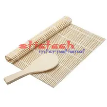 Dhl ИЛИ ems 100 набор Инструменты для суши из бамбука коврик производитель DIY и рисовое весло