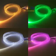 Новое Атмосферное освещение автомобиля 10 метров диаметр 2,0 мм Боковой светящийся волоконно-оптический кабель с юбкой автомобильный Внутренний Трос свет