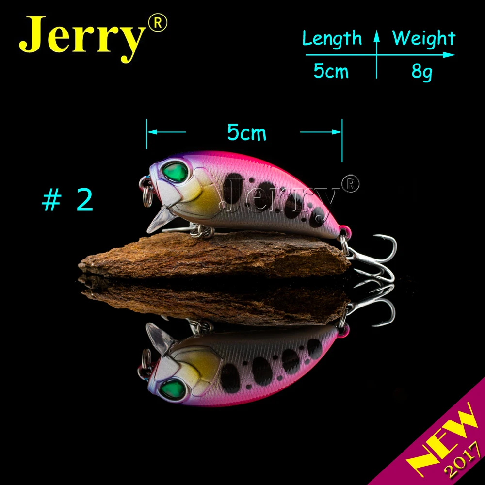 Jerry 1 шт. 5 см 8 г сверхлегкие рыболовные приманки жесткая приманка погремушка