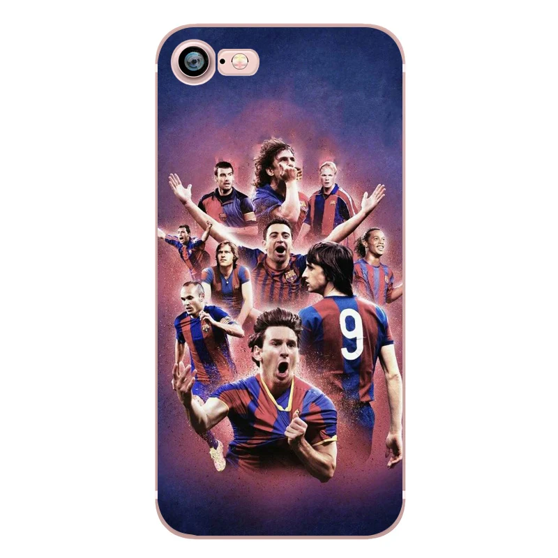 Phone Case C Ronaldo Messi Neymar Barcelona Soccer Jersey for iphone 5s 6s 7 6 plus SE 5 Soft Transparent Soft Silicon tpu Clear (11)
