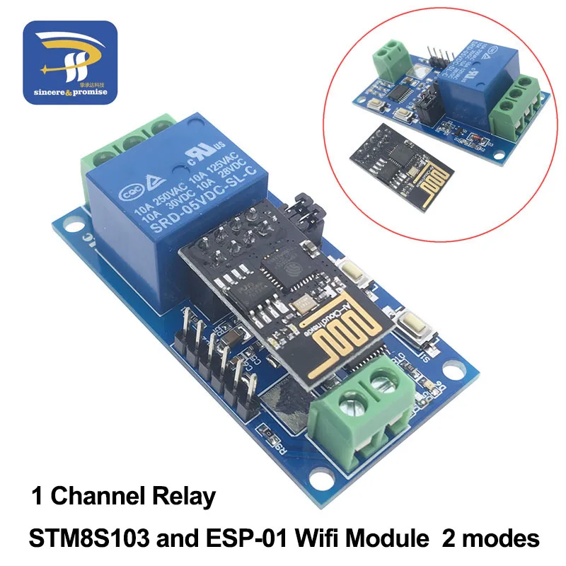 ESP8266 5V 12V ESP-01 WiFi Relay Module ESP-01S 2 Way Relay Module ON FG
